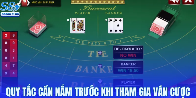 Các quy tắc cần nắm trước khi tham gia ván cược